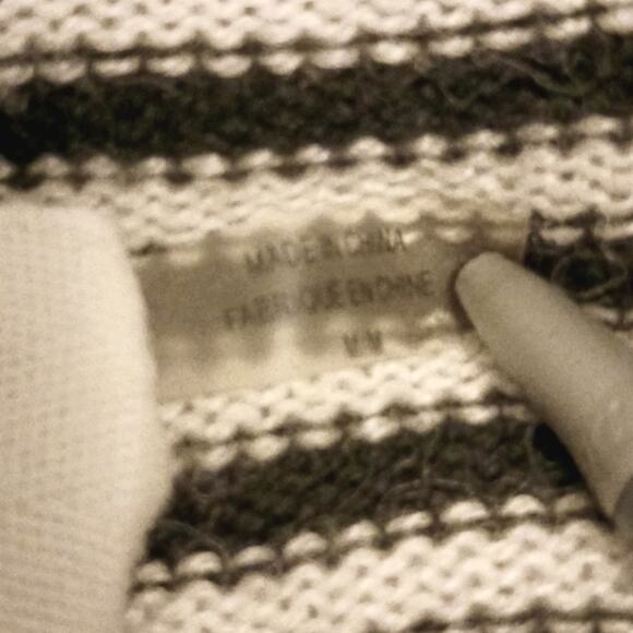 ANGORA WOOL Sweater Alice + Olivia Size M BLACK WHITE French Scoop Minimalist - Picture 11 of 13